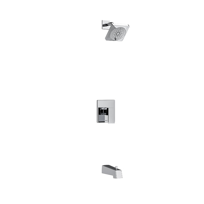 Riobel Kubik Pressure Balance Tub And Shower