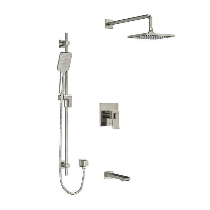 Riobel Zendo 3-Way System With Hand Shower Rail, Shower Head And Spout