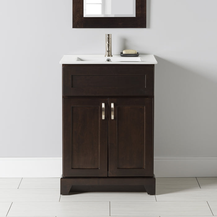 Stonewood 24" Vanity with Porcelain Top