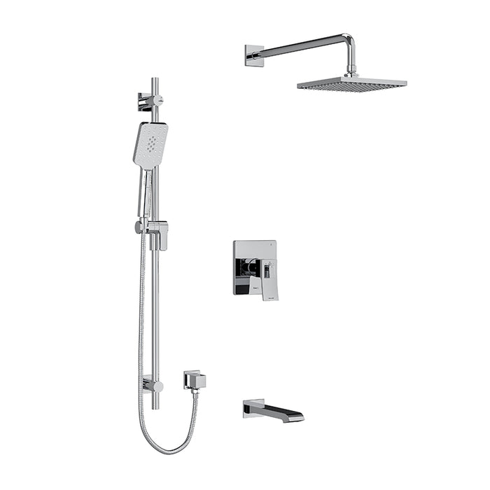 Riobel Zendo 3-Way System With Hand Shower Rail, Shower Head And Spout