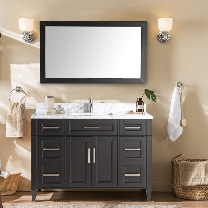 Sydney 60" Single Sink Bathroom Vanity Set with Sink and Mirror