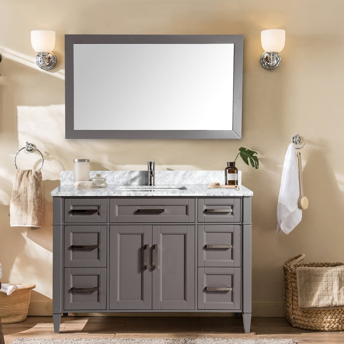 Sydney 60" Single Sink Bathroom Vanity Set with Sink and Mirror