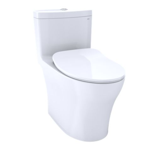 Aquia® IV One-Piece Toilet - 1.28 gpf & 0.8 gpf, Elongated Bowl - Washlet+ Connection - Slim Seat